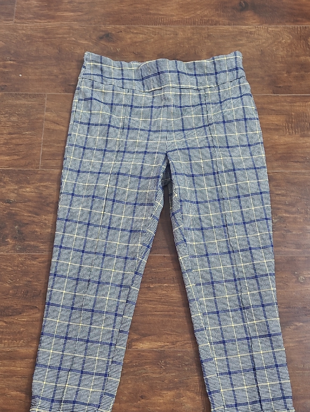 Jules & Leopold Black, Blue and Yellow Plaid Trousers Size Large